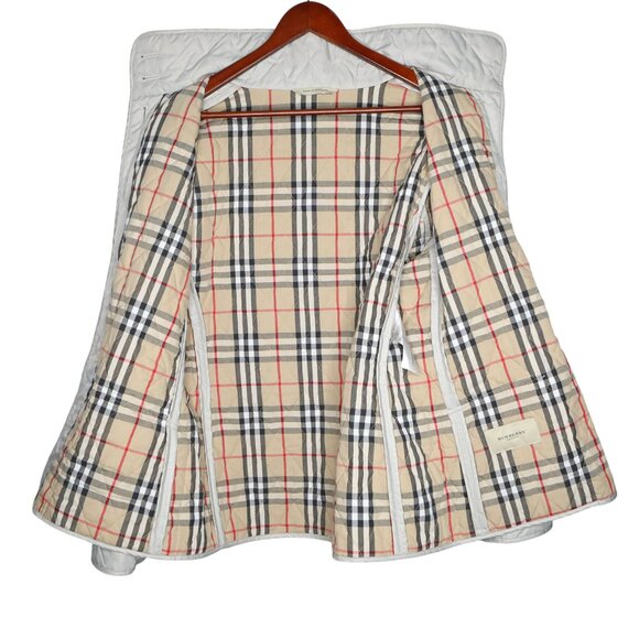 Burberry London Quilted Jacket Nova Check Lining Diamond Stitch Coat England - Picture 5 of 15